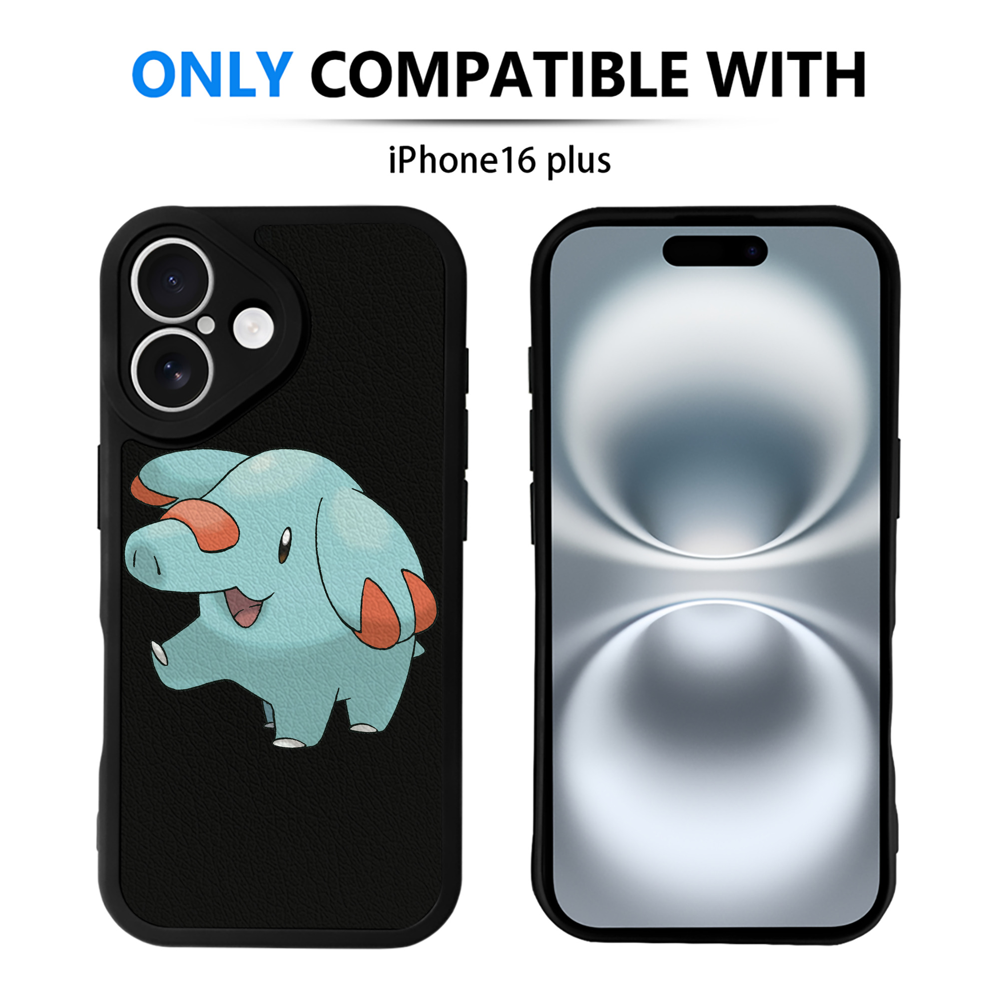 （画像用） ポケットモンスター Pokémon 【iPhone 16シリーズ対応】シリコンスマホケース（レザー調） 材質：シリコン